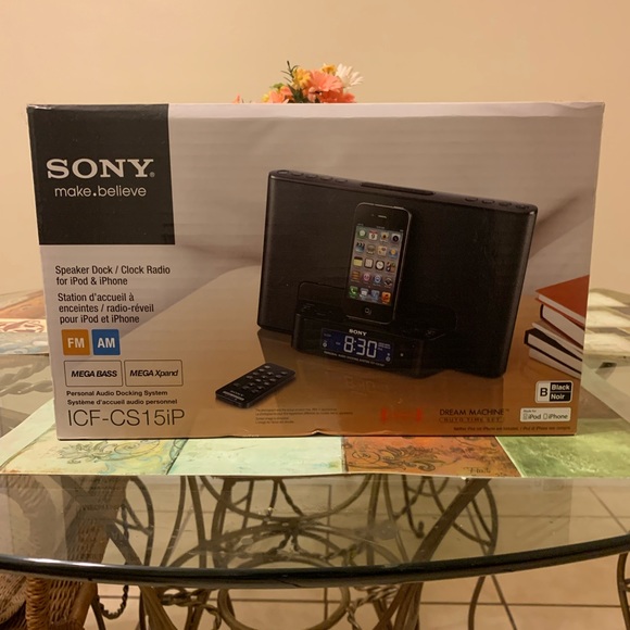 Sony Media Sony Speaker Dock Clock Radio For Ipod And Iphone Poshmark